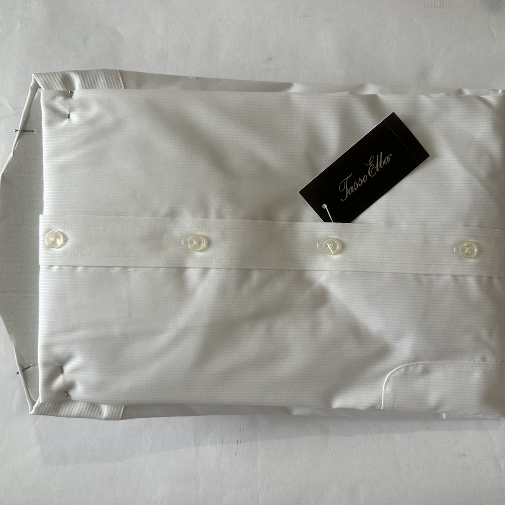 Tasso Elba Non Iron Supima Solid Dress Shirt - Picture 2 of 8